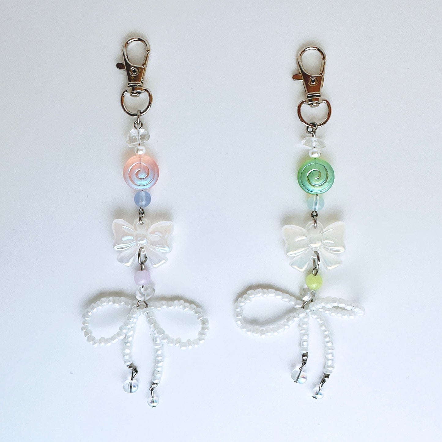 Coquette Keychain (Pink & Green)