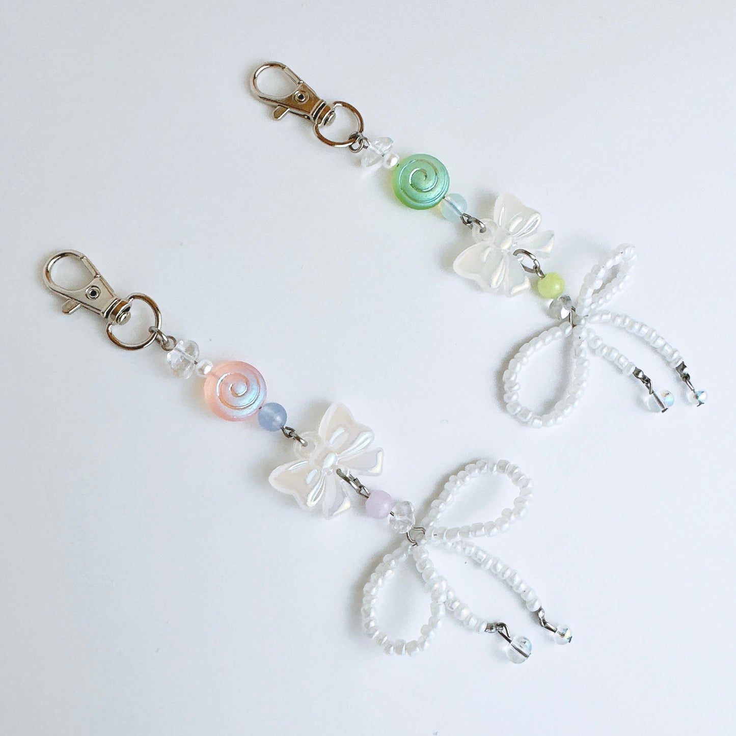 Coquette Keychain (Pink & Green)