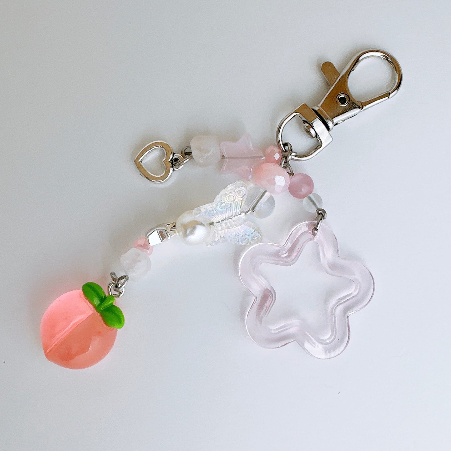 Peach Keychain