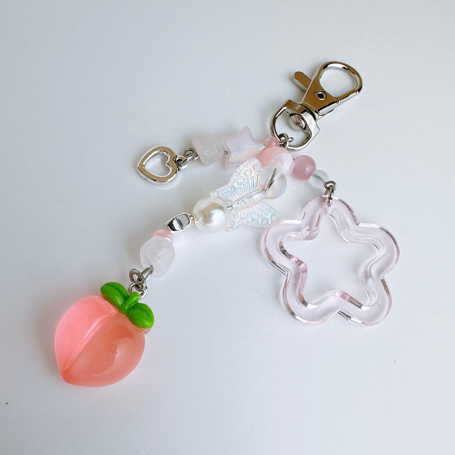 Peach Keychain