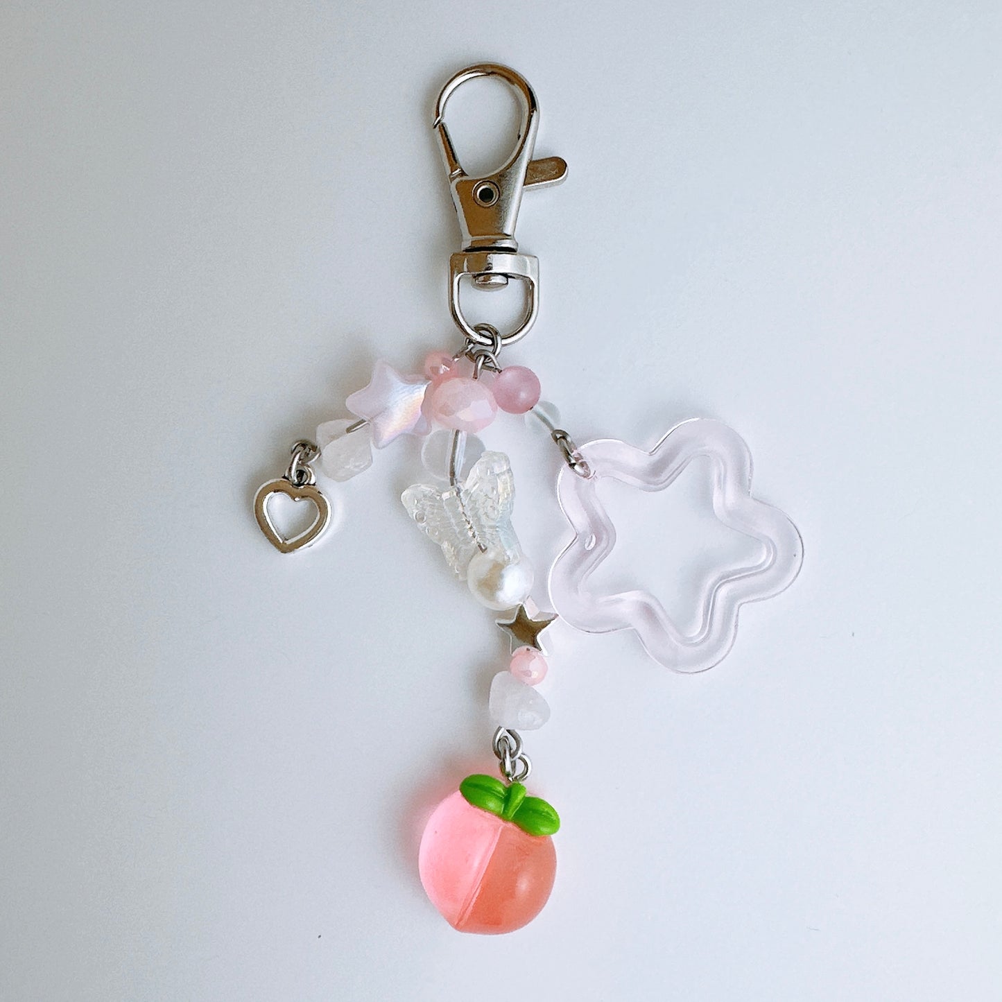 Peach Keychain