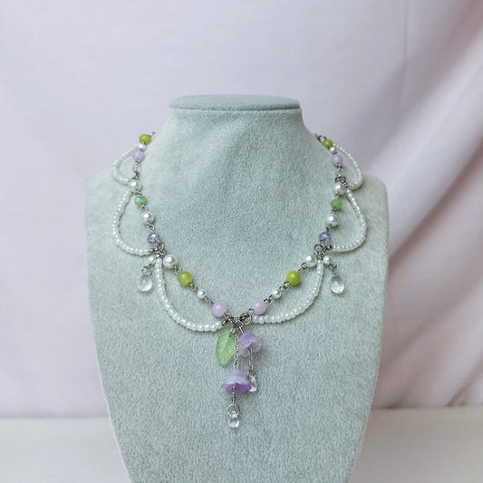 Lilac Lace Necklace